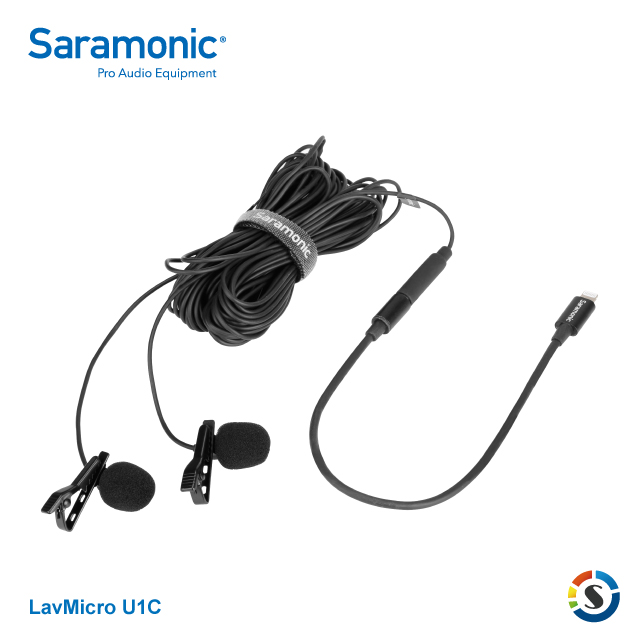 Saramonic 楓笛 LavMicro U1C 全向型雙領夾麥克風(Lightning)