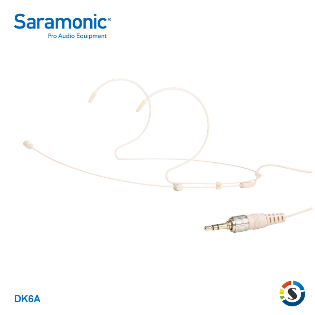 Saramonic 楓笛 DK6A 全向型雙耳掛式麥克風(3.5mm TRS)