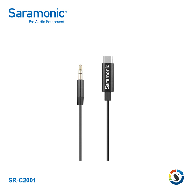 Saramonic 楓笛 SR-C2001 3.5mm轉Type-C音源轉接線