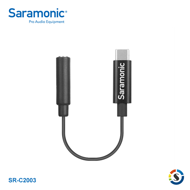 Saramonic 楓笛 SR-C2003 3.5mm轉Type-C音源轉接線