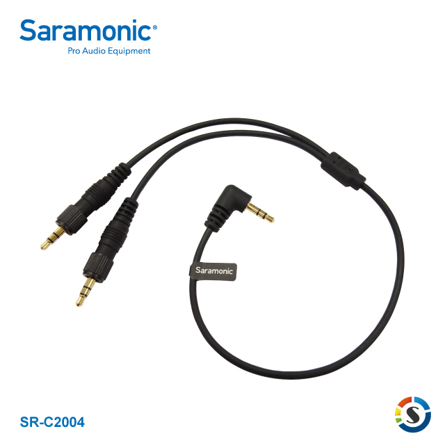 Saramonic 楓笛 SR-C2004 3.5mm轉雙頭3.5mm音源轉接線