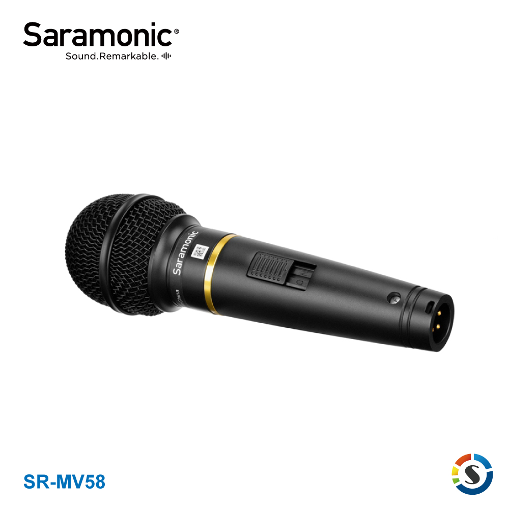 Saramonic楓笛 SR-MV58 心型動圈式手持麥克風(勝興公司貨)