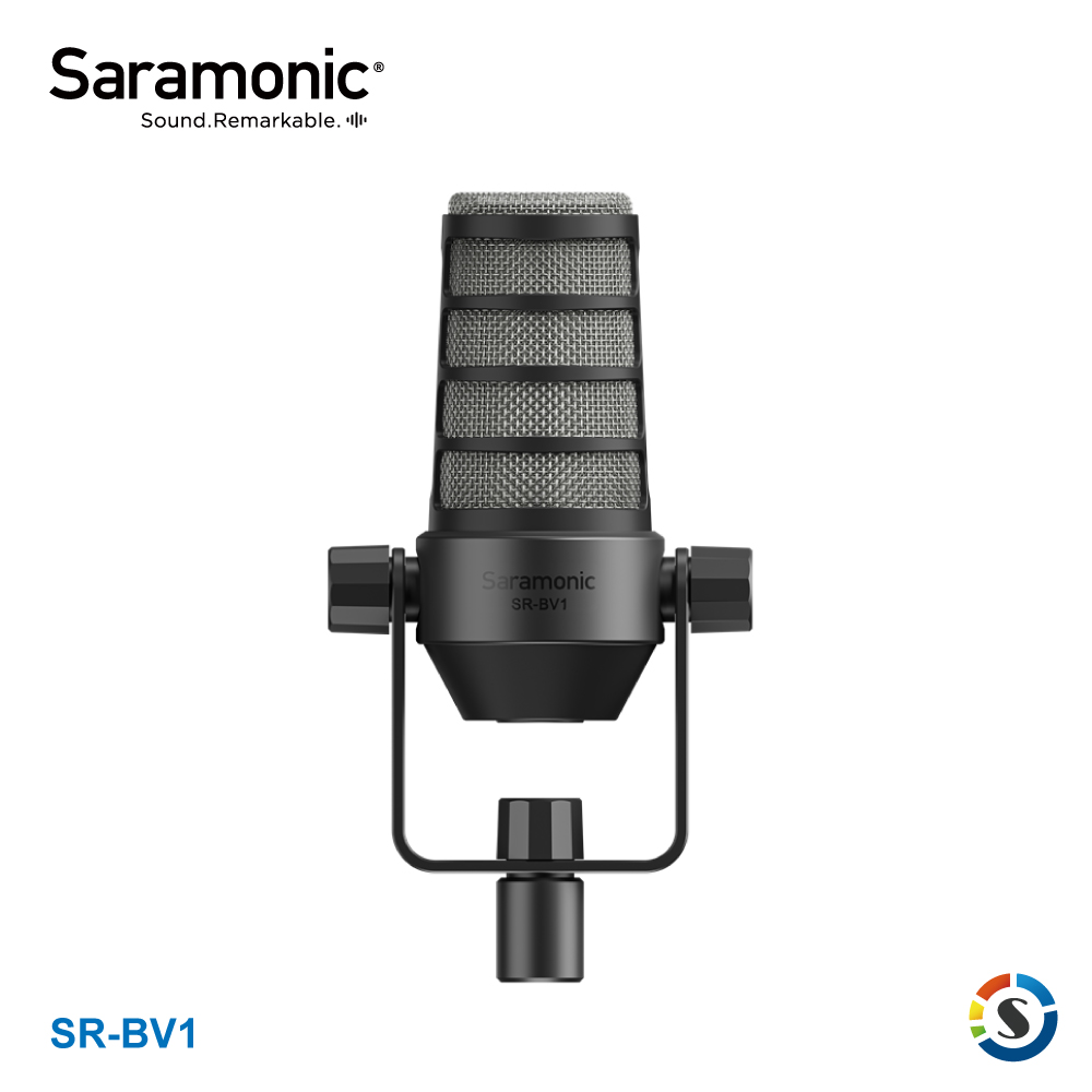Saramonic楓笛 SR-BV1 心型指向式卡農廣播級動圈麥克風(勝興公司貨)