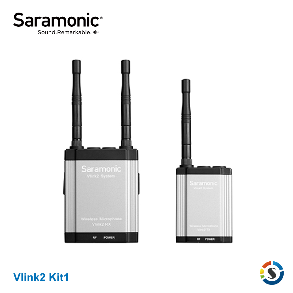 Saramonic楓笛 Vlink2 Kit1 (TX+RX) 一對一無線麥克風系統(勝興公司貨)
