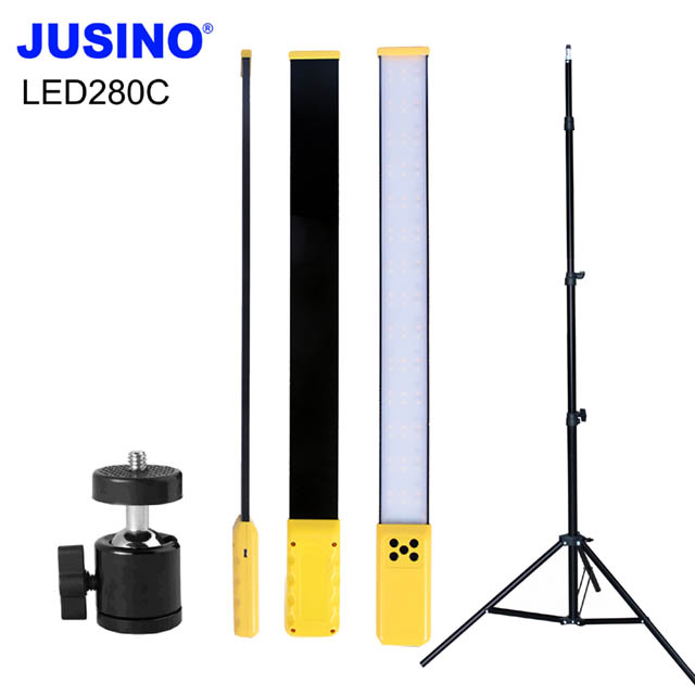 JUSINO LED280C手持攝影燈送2米燈架