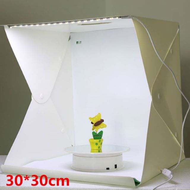 30cm LED迷你可攜式折疊拍照攝影棚