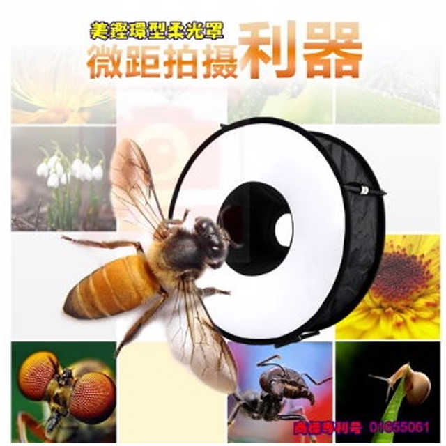 環形機頂閃燈-柔光罩