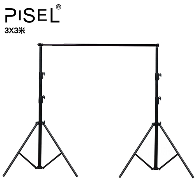 PISEL粗壯型自由伸縮背景架3X3米-送3個背景夾