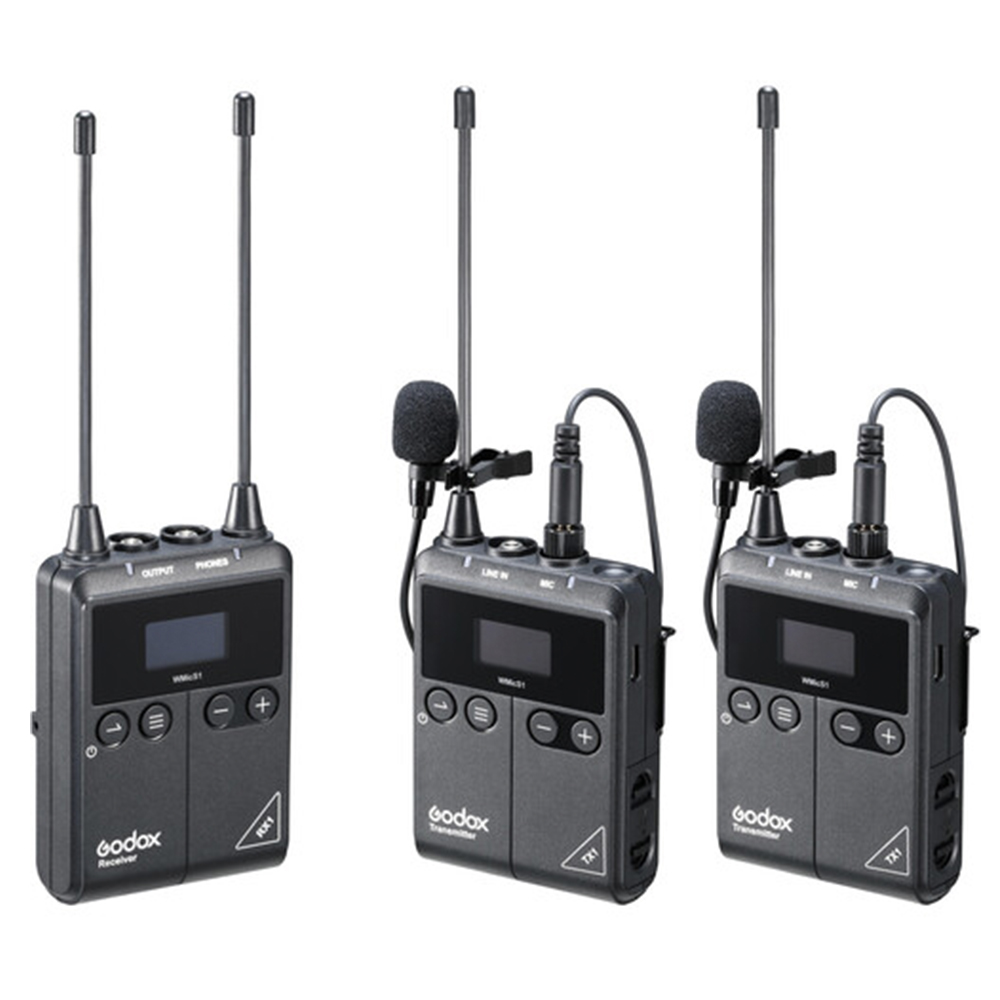 Godox 神牛 Wmic S1 Kit 2 UHF 無線 收音 麥克風 一對二(公司貨)