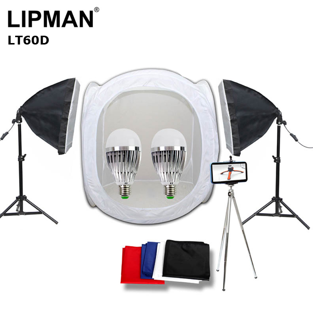 LIPMAN 60cm行動攝影棚雙燈組-LT60D