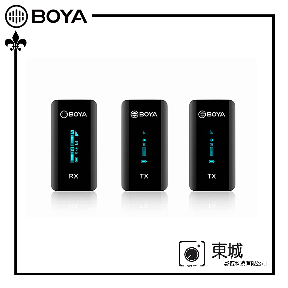 BOYA 博雅 BY-XM6-S2 一對二雙聲道無線迷你麥克風 東城代理商公司貨