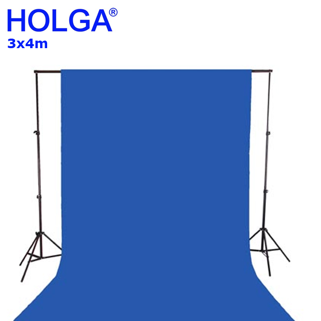 HOLGA 3*4m背景布-去背藍色