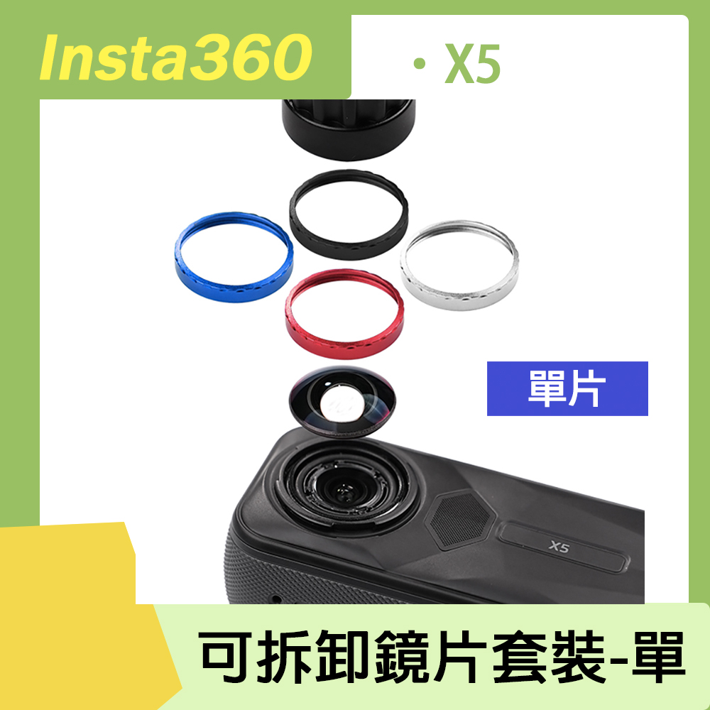 CYNOVA Insta360 X5 可拆卸鏡片套裝 (單片)