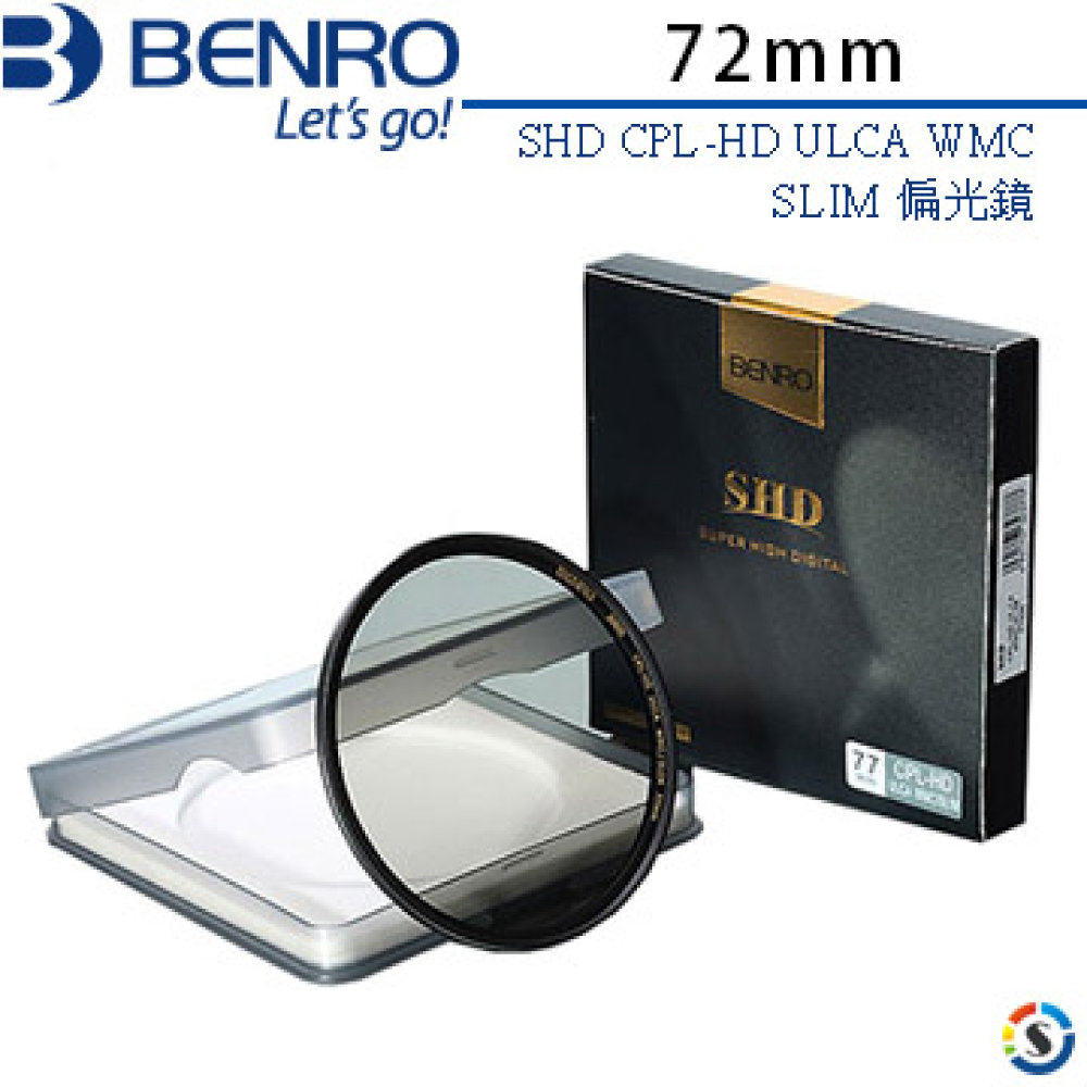 BENRO百諾 SHD CPL-HD ULCA WMC/SLIM 偏光鏡 72mm (勝興公司貨)