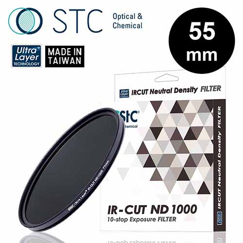 【STC】IR-CUT ND1000 (10-stop) Filter 55mm 零色偏ND1000減光鏡