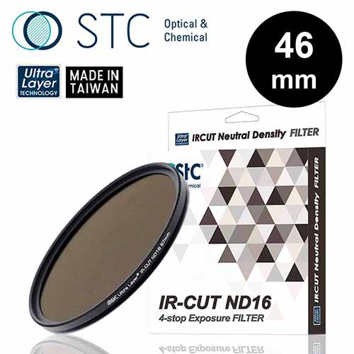 ◤STC◢ IR-CUT 4-stop ND16 Filter 46mm 零色偏ND16減光