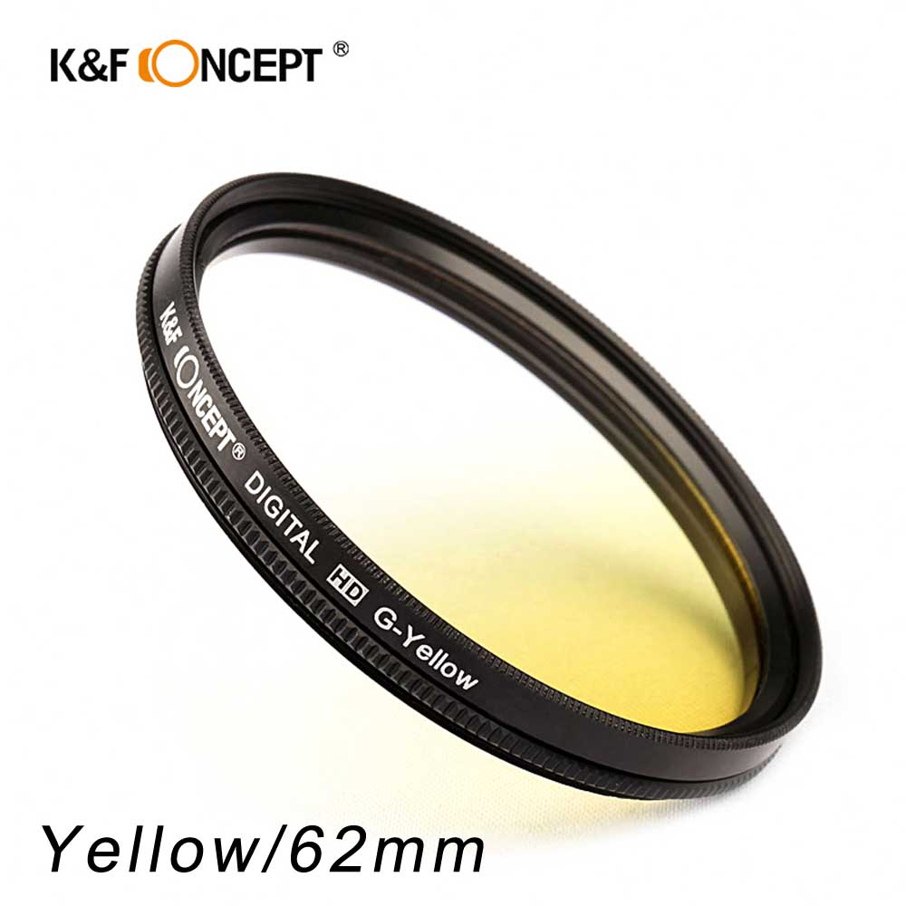 K&F Concept 黃色超薄漸層濾鏡/漸變鏡-62mm