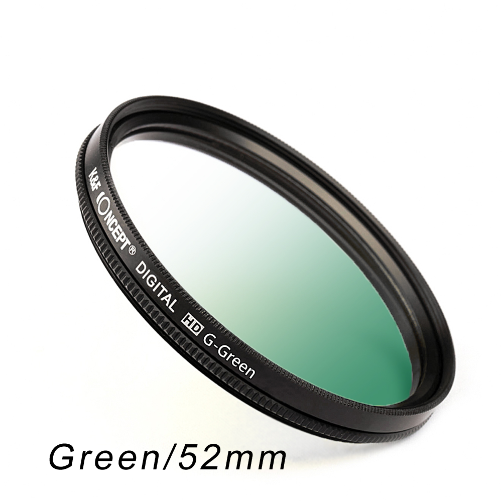 K&F Concept 綠色超薄漸層濾鏡/漸變鏡-52mm