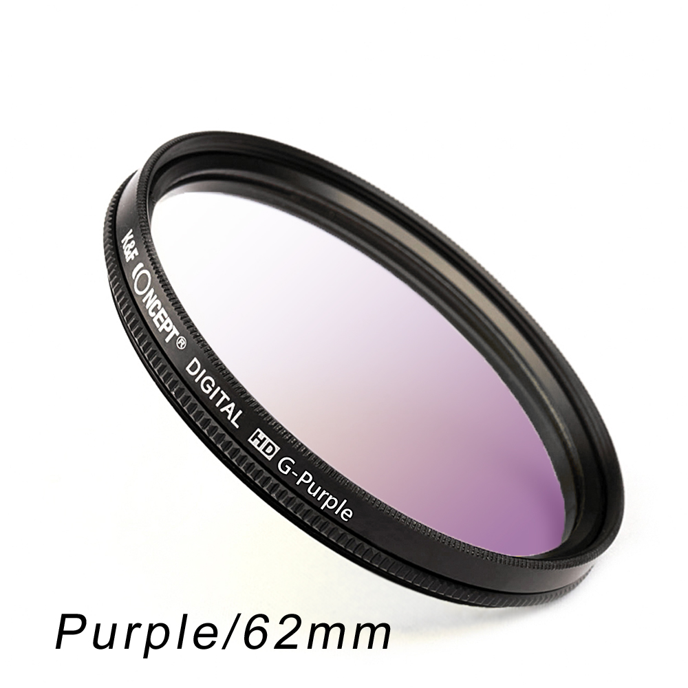 K&F Concept 紫色超薄漸層濾鏡/漸變鏡-62mm