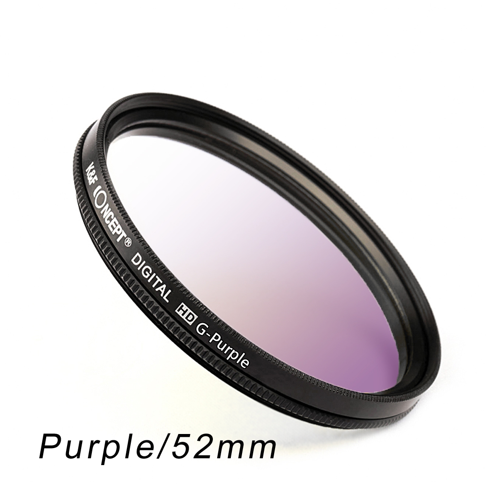 K&F Concept 紫色超薄漸層濾鏡/漸變鏡-52mm