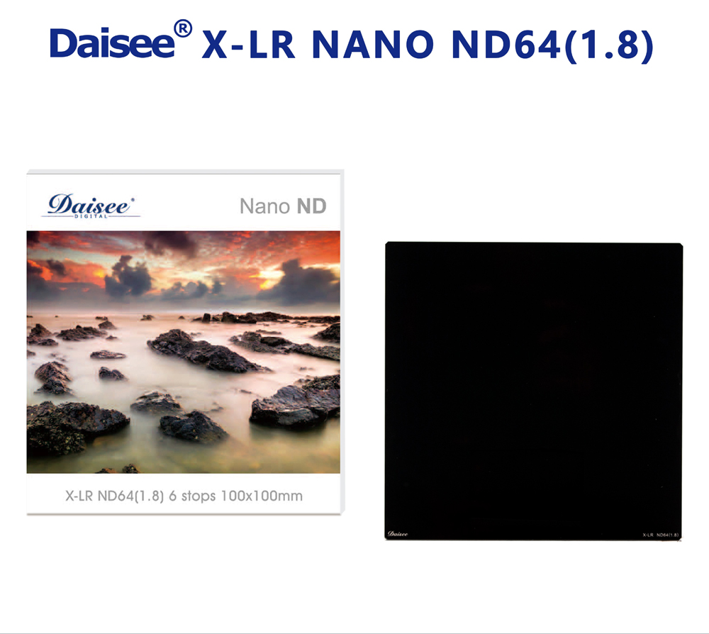DAISEE X-LR Nano ND64(1.8)100*100mm方形減光鏡