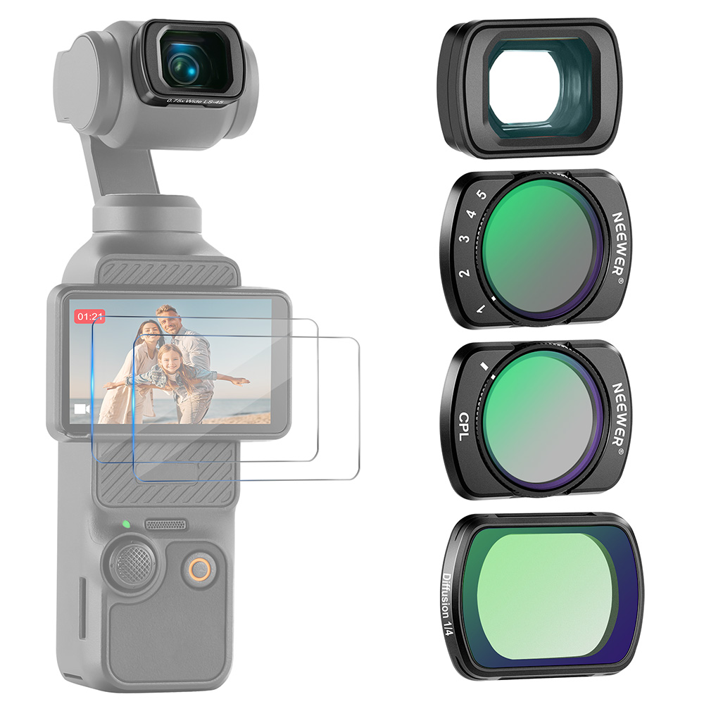 NEEWER 紐爾 DJI OSMO Pocket 3 磁吸特效鏡頭濾鏡組