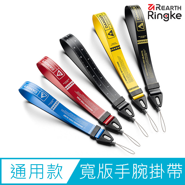 【Ringke】Rearth [Design Hand Strap 寬版手腕掛帶（2023 新款）黑 藍 黃 紅