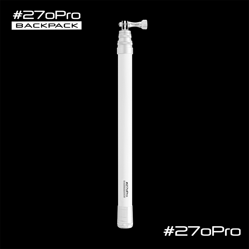 #270Pro Backpack WHITE 全碳纖維自拍桿-白
