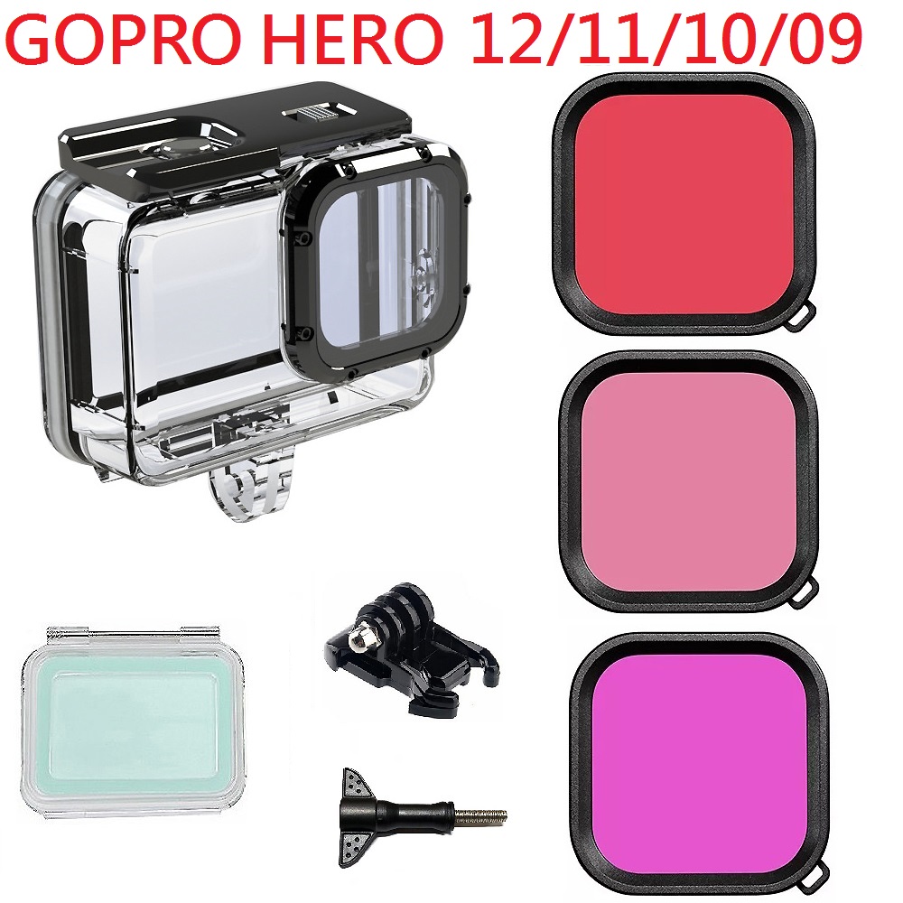 GOPRO HERO11 10 9 50米觸控防水殼/防護殼-送3色濾鏡