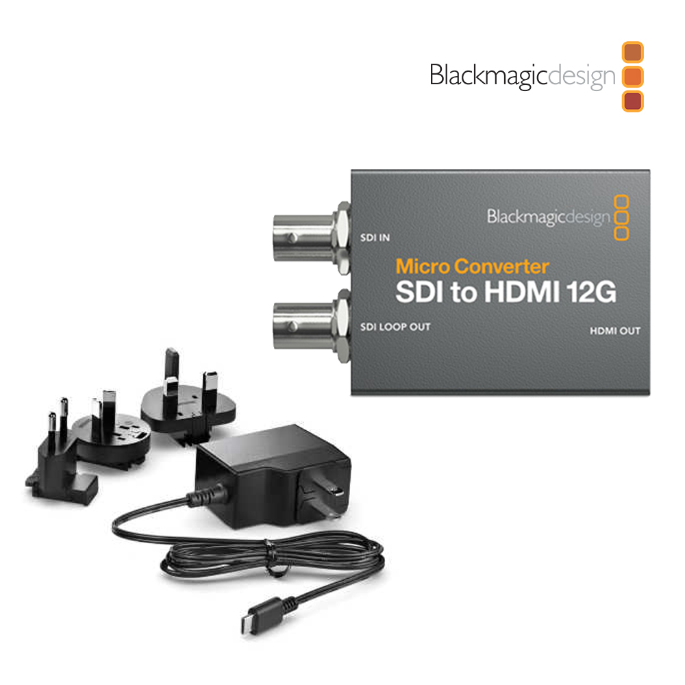 Blackmagic Design BMD Micro Converter SDI to HDMI 12G 微型廣播級視訊轉換器(含變壓器)