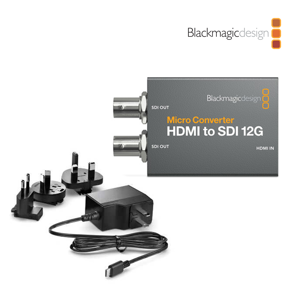 Blackmagic Design BMD Micro Converter HDMI to SDI 12G 微型廣播級視訊轉換器(含變壓器)