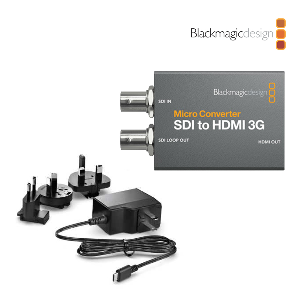Blackmagic Design BMD Micro Converter SDI to HDMI 3G 微型廣播級轉換器(含變壓器)