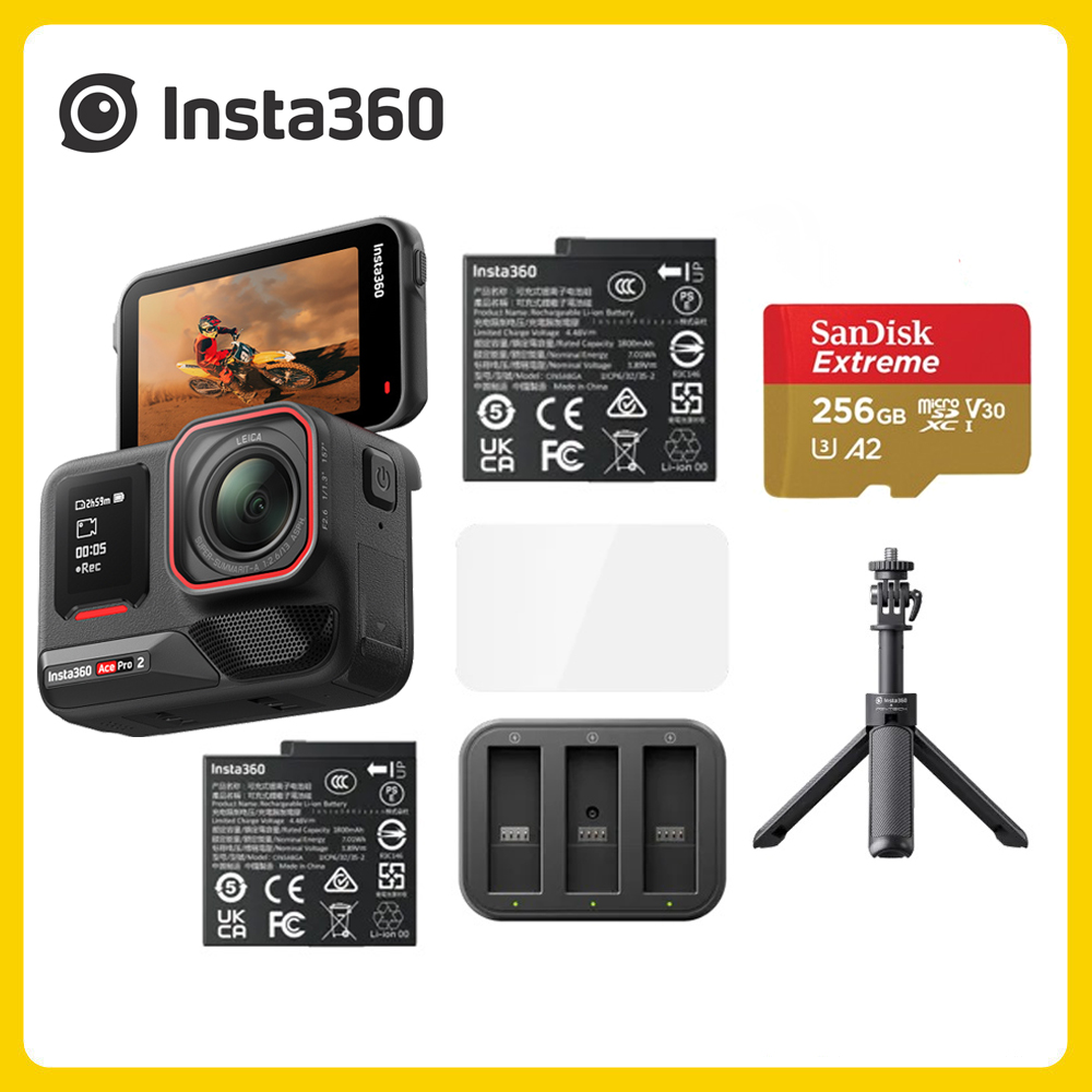 Insta360 Ace Pro 2 翻轉螢幕運動相機單電版 創作者套裝 (先創公司貨)