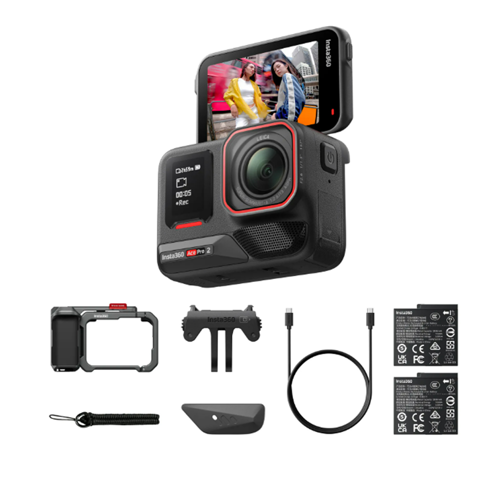 Insta360 ACE PRO 2 雙電版 街拍套裝 公司貨 限量街拍套裝(灰色版)