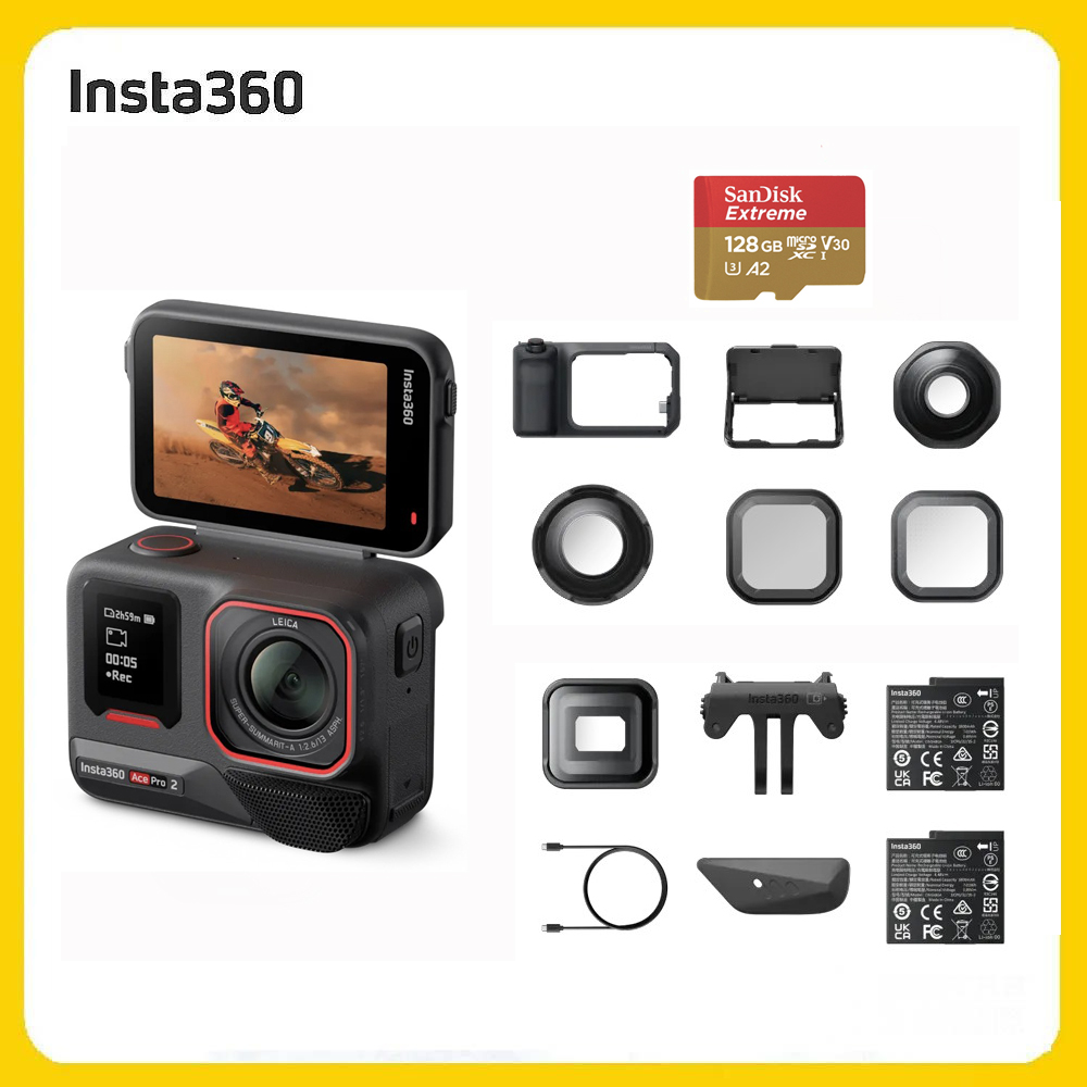 Insta360 Ace Pro 2 翻轉螢幕運動相機 影像大師套裝 (先創公司貨)