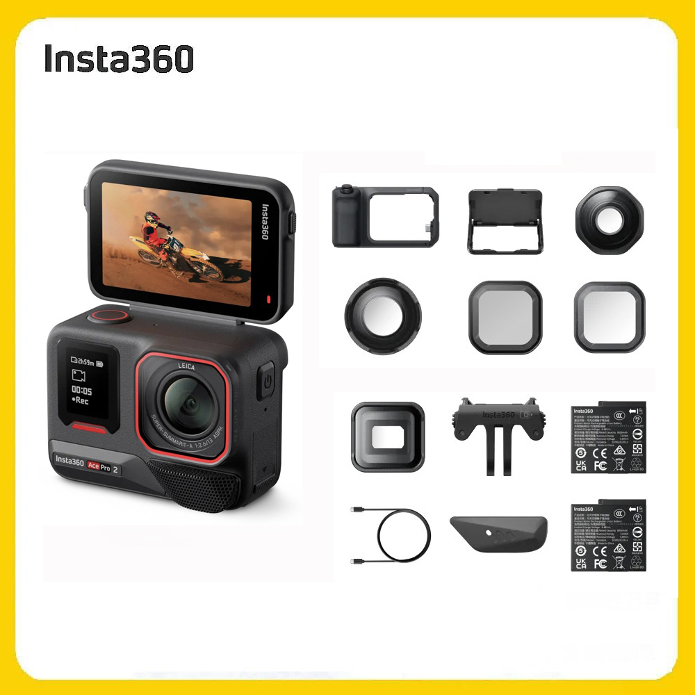 Insta360 Ace Pro 2 翻轉螢幕運動相機 影像大師套裝 (先創公司貨)