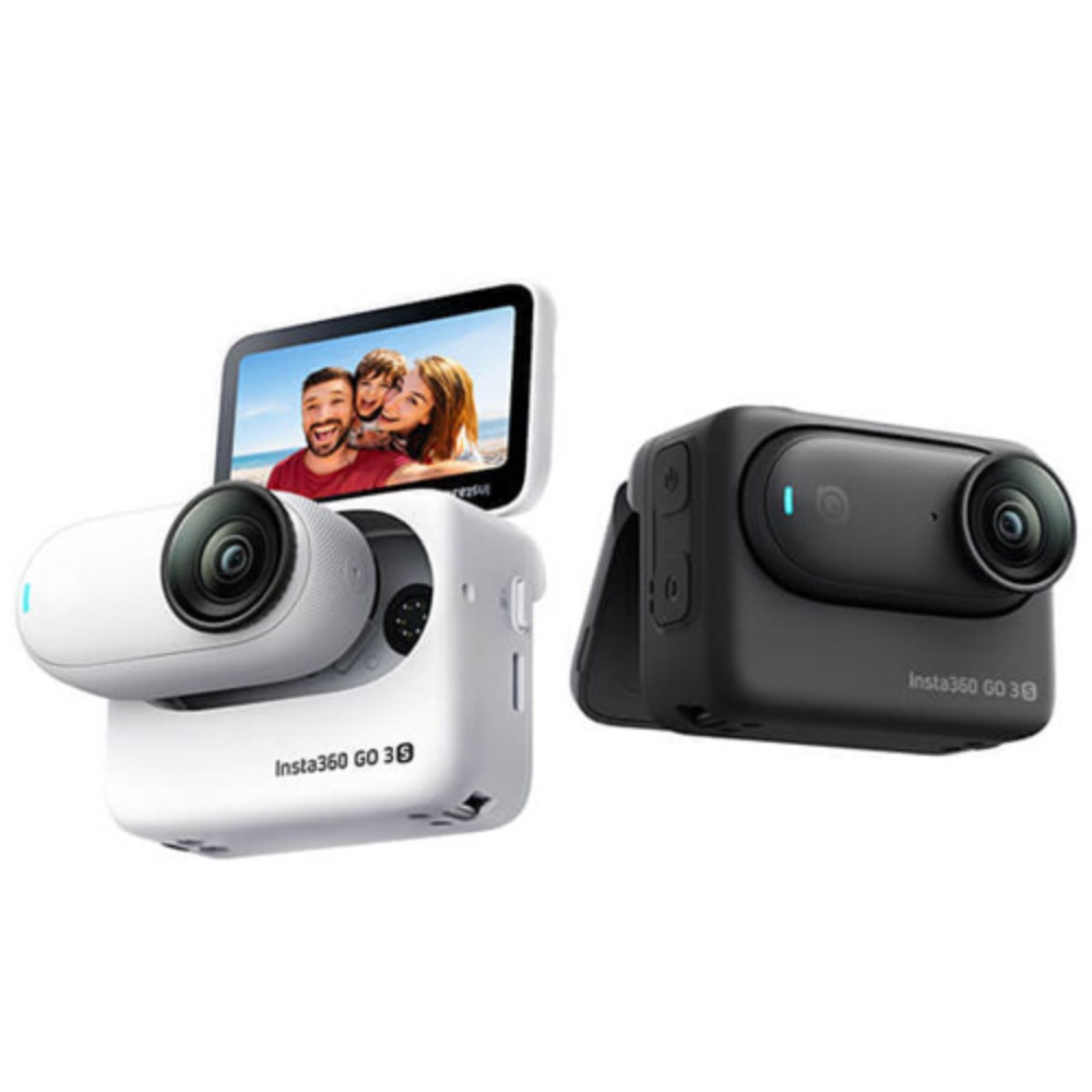Insta360 GO 3S 128G + 原廠迷你自拍桿 攝影機 可翻轉螢幕 第一人稱視角(公司貨)GO3S