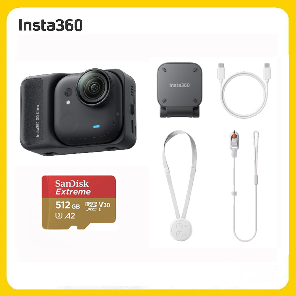 Insta360 GO Ultra 標準套組 512G 黑色 (先創公司貨)