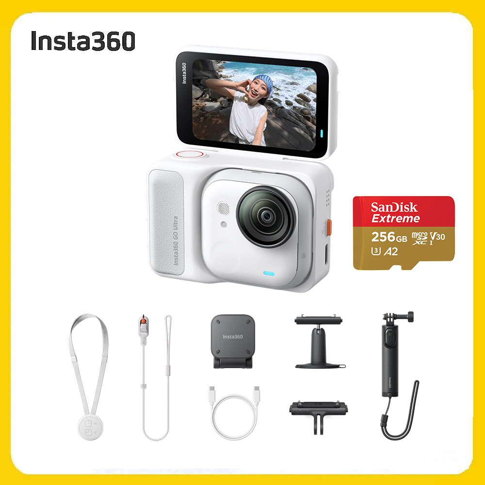 Insta360 GO Ultra 創作者套裝- 256G 靈動白 (先創公司貨)