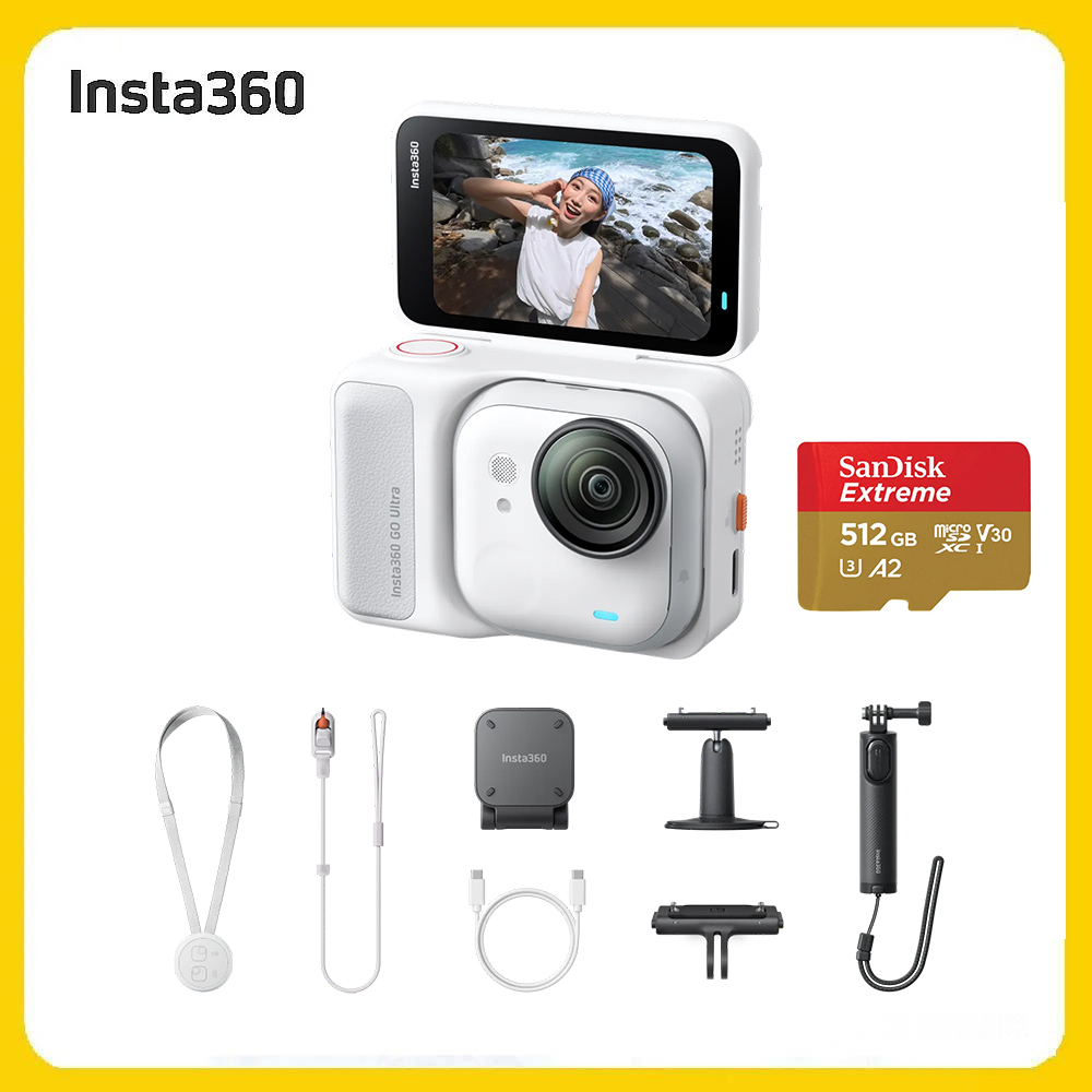 Insta360 GO Ultra 創作者套裝- 512G 靈動白 (先創公司貨)