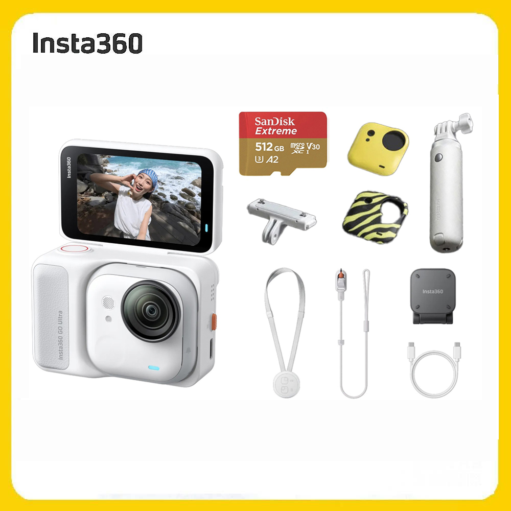 Insta360 GO Ultra 隨心拍個性套裝 - 靈動白 (先創公司貨)