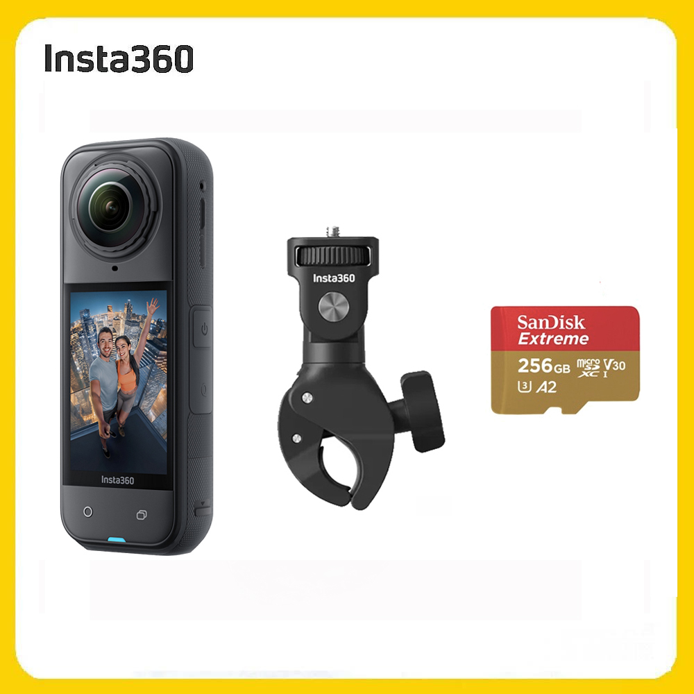 Insta360 X5 8K全景運動相機 標準版 重型夾具組 (先創公司貨)