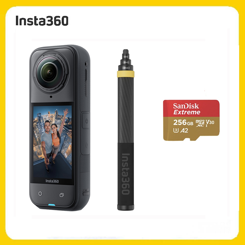 Insta360 X5 8K全景運動相機 標準版 3米自拍棒套裝組 (先創公司貨)
