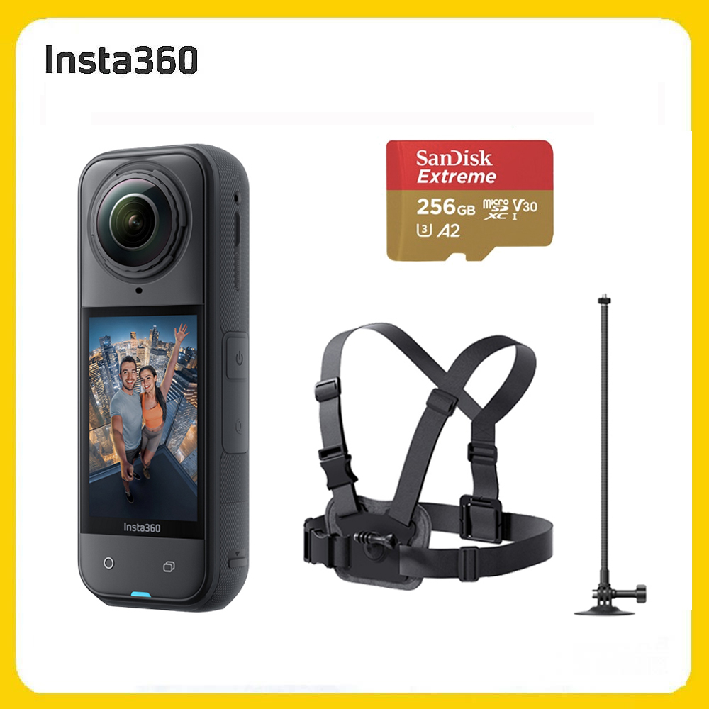 Insta360 X5 8K全景運動相機 標準版 滑雪套裝 (先創公司貨)
