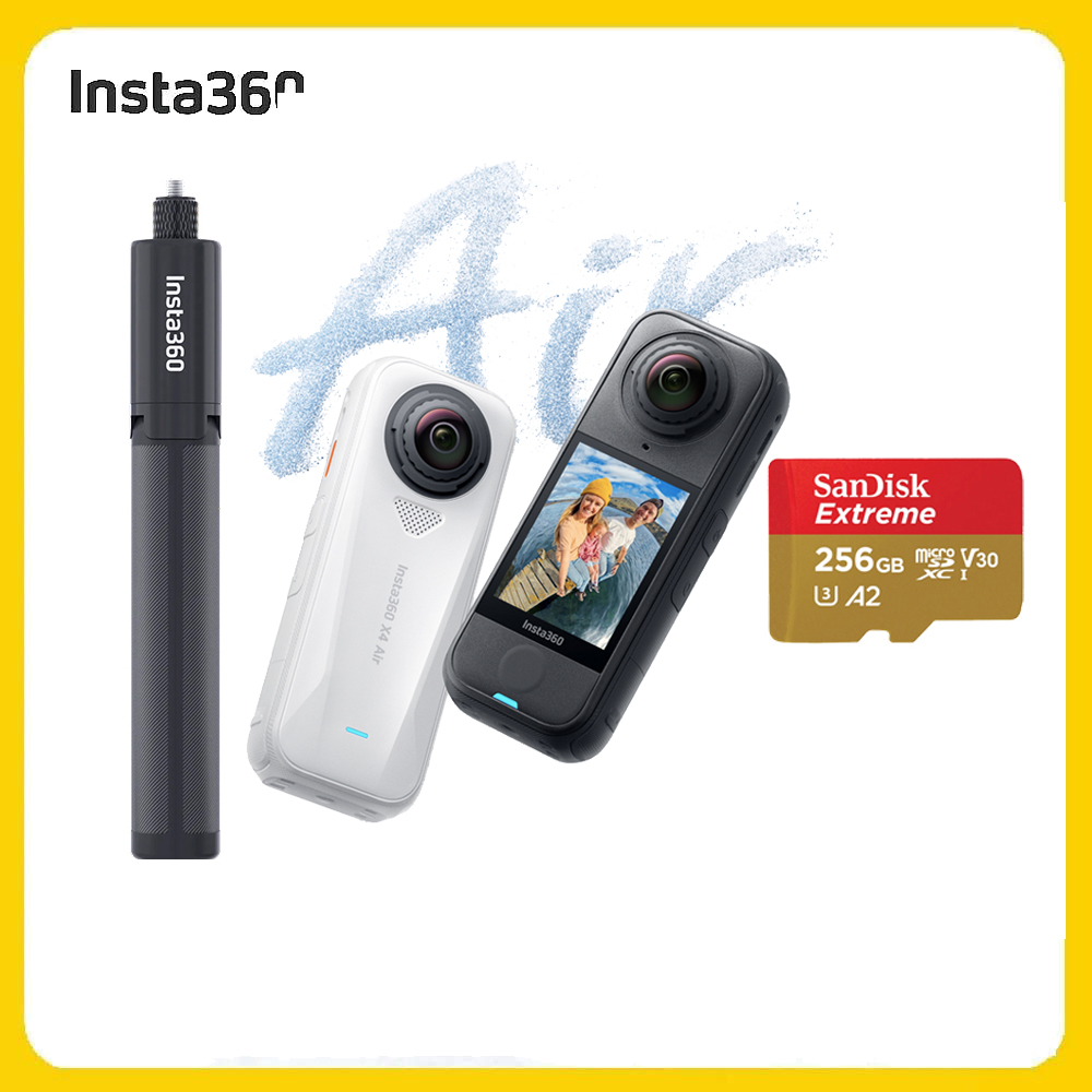 Insta360 X4 Air 8K全景運動相機 256G標準套裝-三腳架自拍棒組 (先創公司貨)