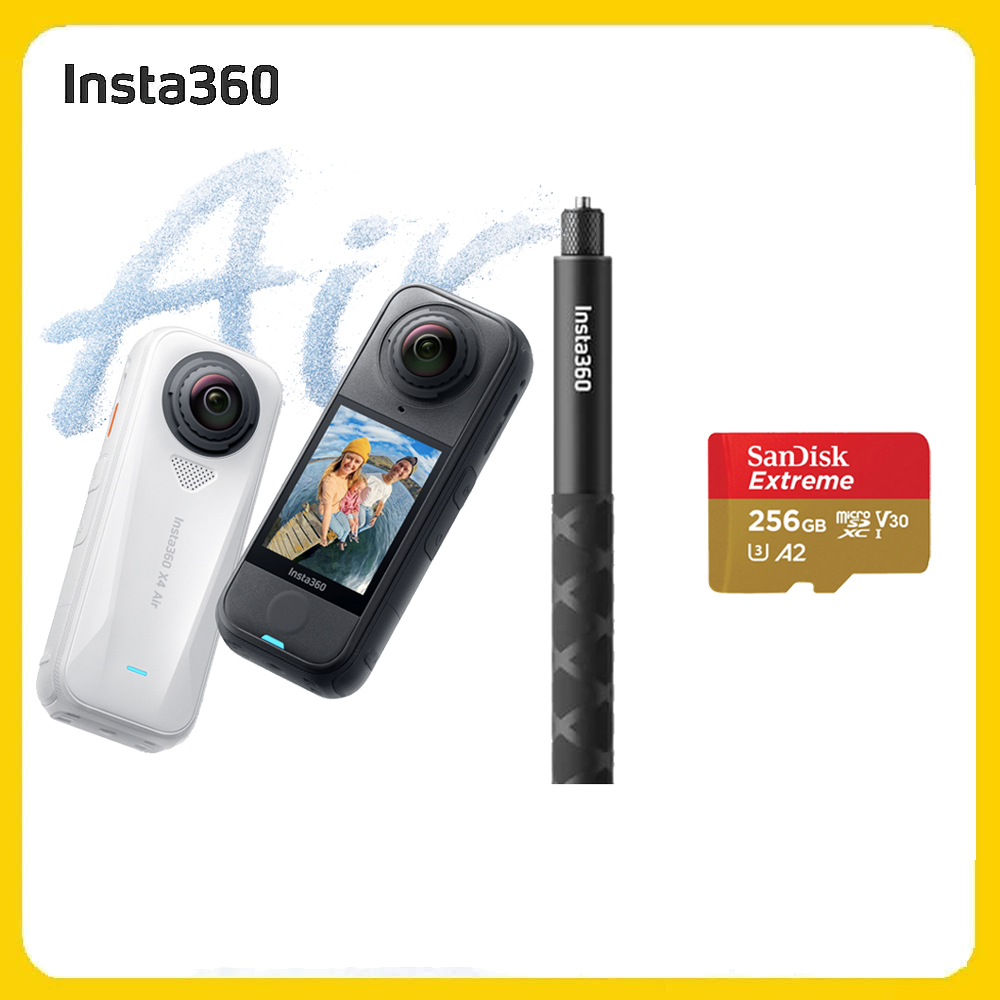 Insta360 X4 Air 8K全景運動相機 256G標準套裝-人氣套裝組 (先創公司貨)
