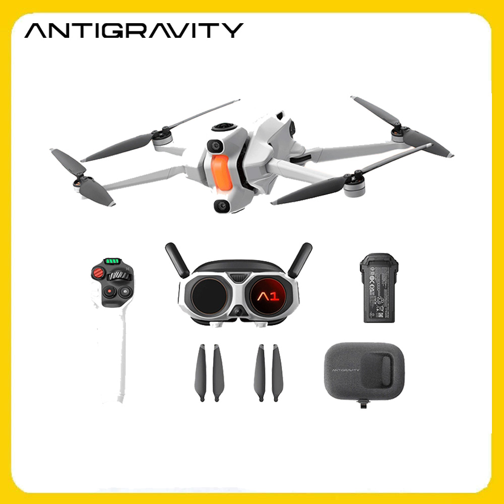 Insta360 Antigravity A1 是一款高解析度空拍機，支援6K與4K錄影品質，內建鋰電池與microSD儲存媒介，輕巧便攜，適合室內外多種拍攝場景。提供高畫質影像與穩定飛行體驗，並附有詳細操作手冊與相關認證資訊，確保飛航安全與合規。