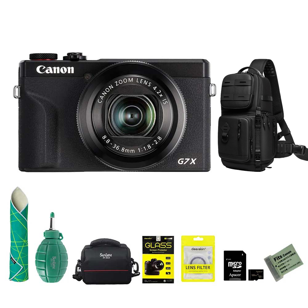 Canon 佳能 PowerShot G7X Mark III 數位相機 黑色 G7XM3 超值組 (公司貨)