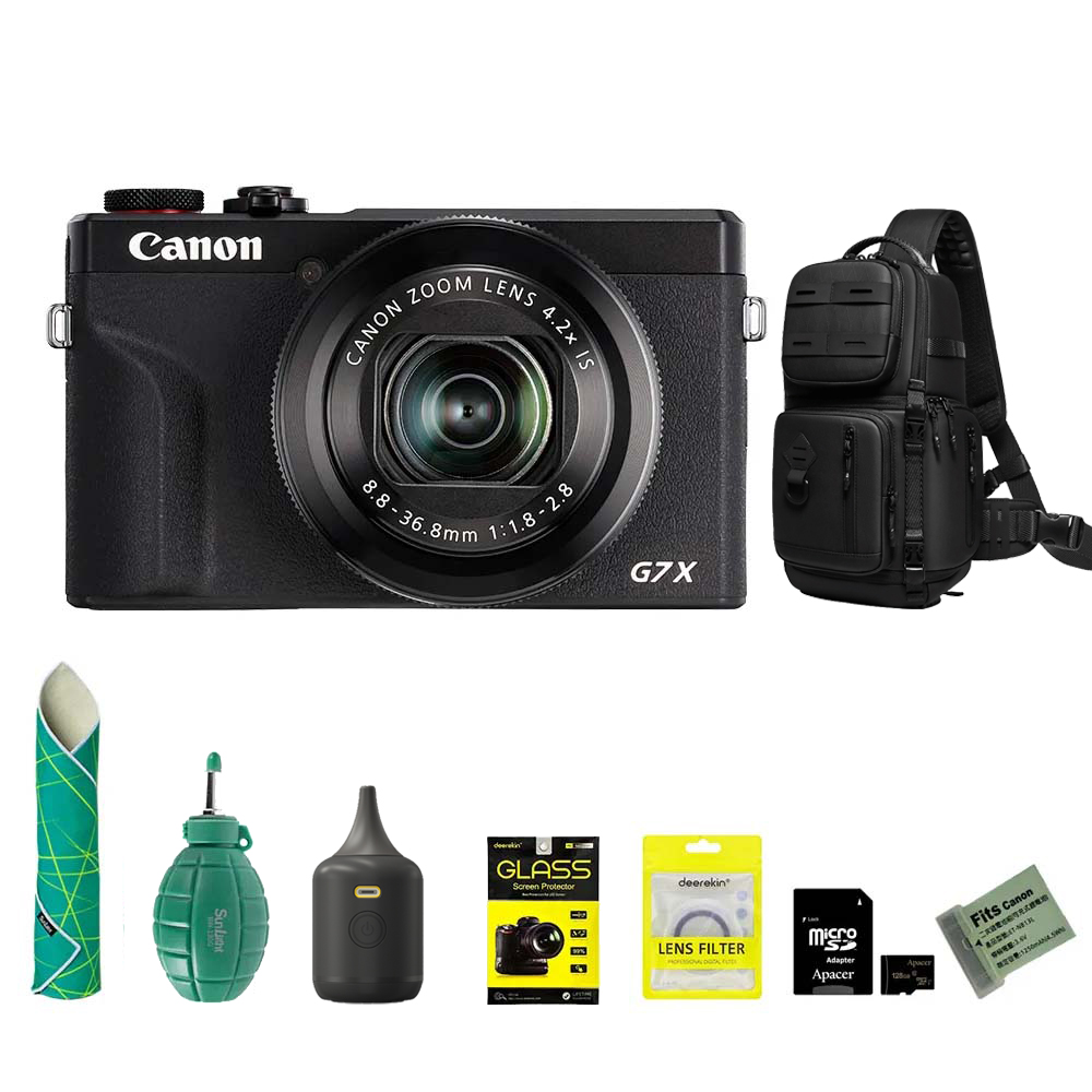 Canon 佳能 PowerShot G7X Mark III 數位相機 黑色 G7XM3 超值組 (公司貨)