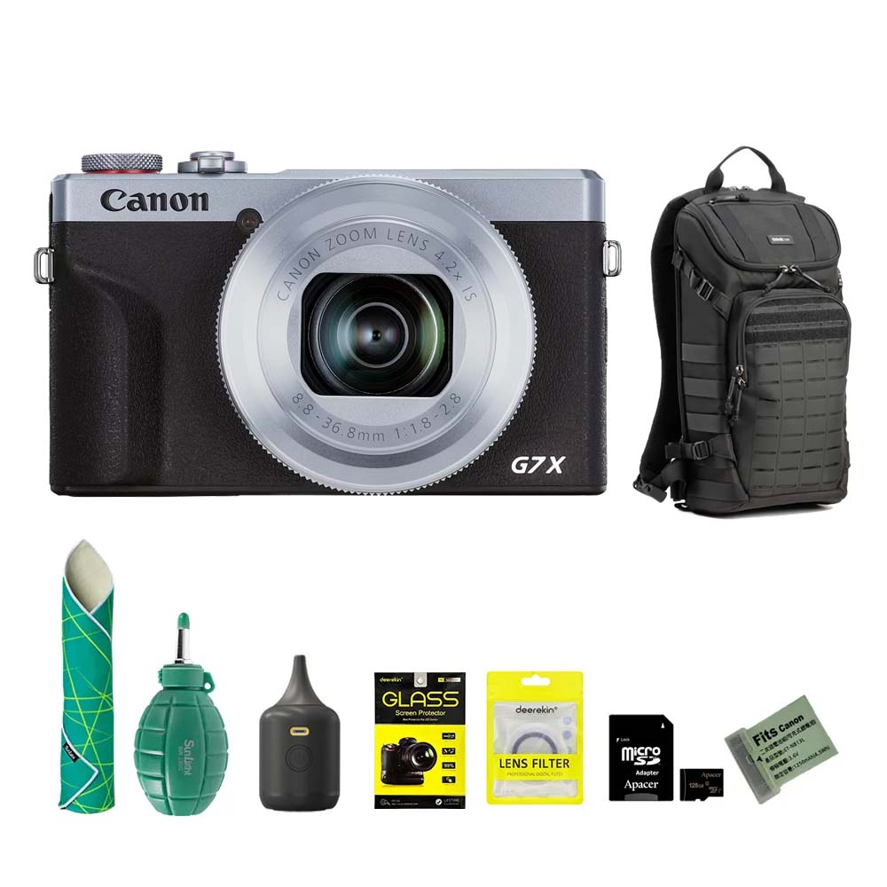 Canon 佳能 PowerShot G7X Mark III 數位相機 銀色 G7XM3 超值組 (公司貨)